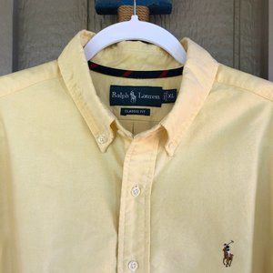 POLO Ralph Lauren Yellow Oxford Cloth BD - XL/Repp